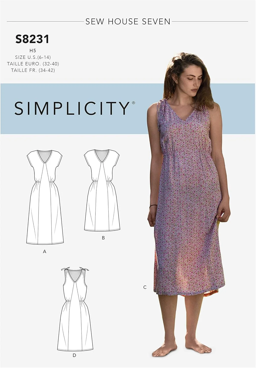 الگوی خیاطی سادگی کریتیو کورپ سایز 6-8-10-12، 6-8-10-12-14