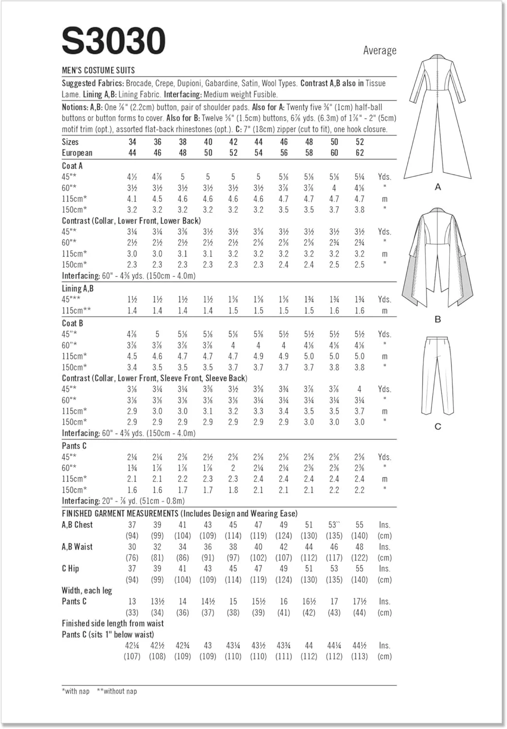 الگوی خیاطی لباس مردانه/پسرانه سادگی، چند رنگ