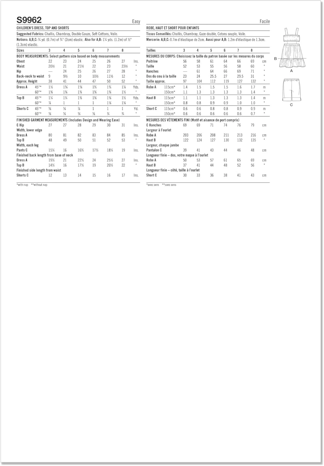 الگوی خیاطی لباس کودکانه سادگی، چند رنگ