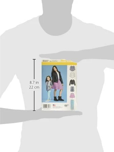 الگوهای خیاطی سادگی 8027 برای ژاکت، تاپ، دامن و ساق بچگانه و دخترانه، سایزهای 7-14 الگوهای خیاطی سادگی 8027 برای ژاکت، تاپ، دامن و ساق بچگانه و دخترانه، سایزهای 7-14