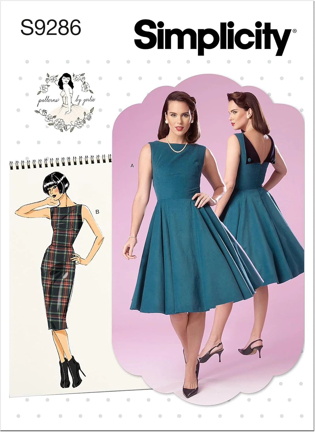 الگوی خیاطی لباس سادگی، A5 (6-8-10-12-14)، سفید الگوی خیاطی لباس سادگی، A5 (6-8-10-12-14)، سفید