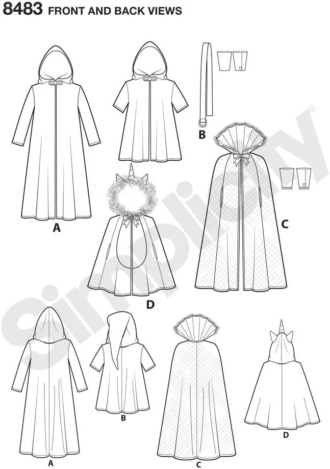 الگوهای خیاطی لباس هالووین شخصیت های ساده برای کودکان، سایزهای S-L