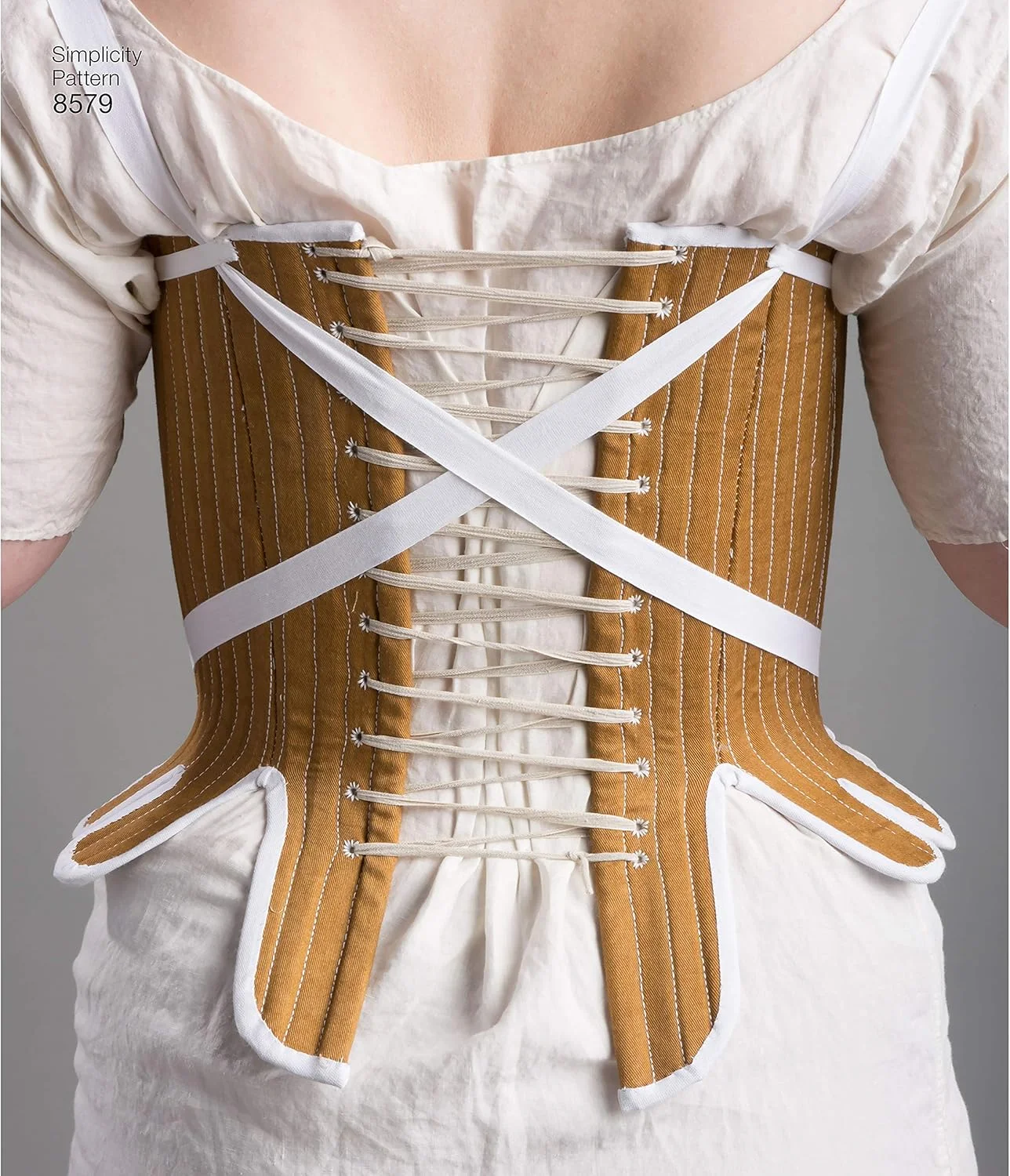 الگوی خیاطی لباس زیر زنانه قرن 18 Simplicity 8579، مناسب برای لباس های تاریخی، سایز 14-22 الگوی خیاطی لباس زیر زنانه قرن 18 Simplicity 8579، مناسب برای لباس های تاریخی، سایز 14-22