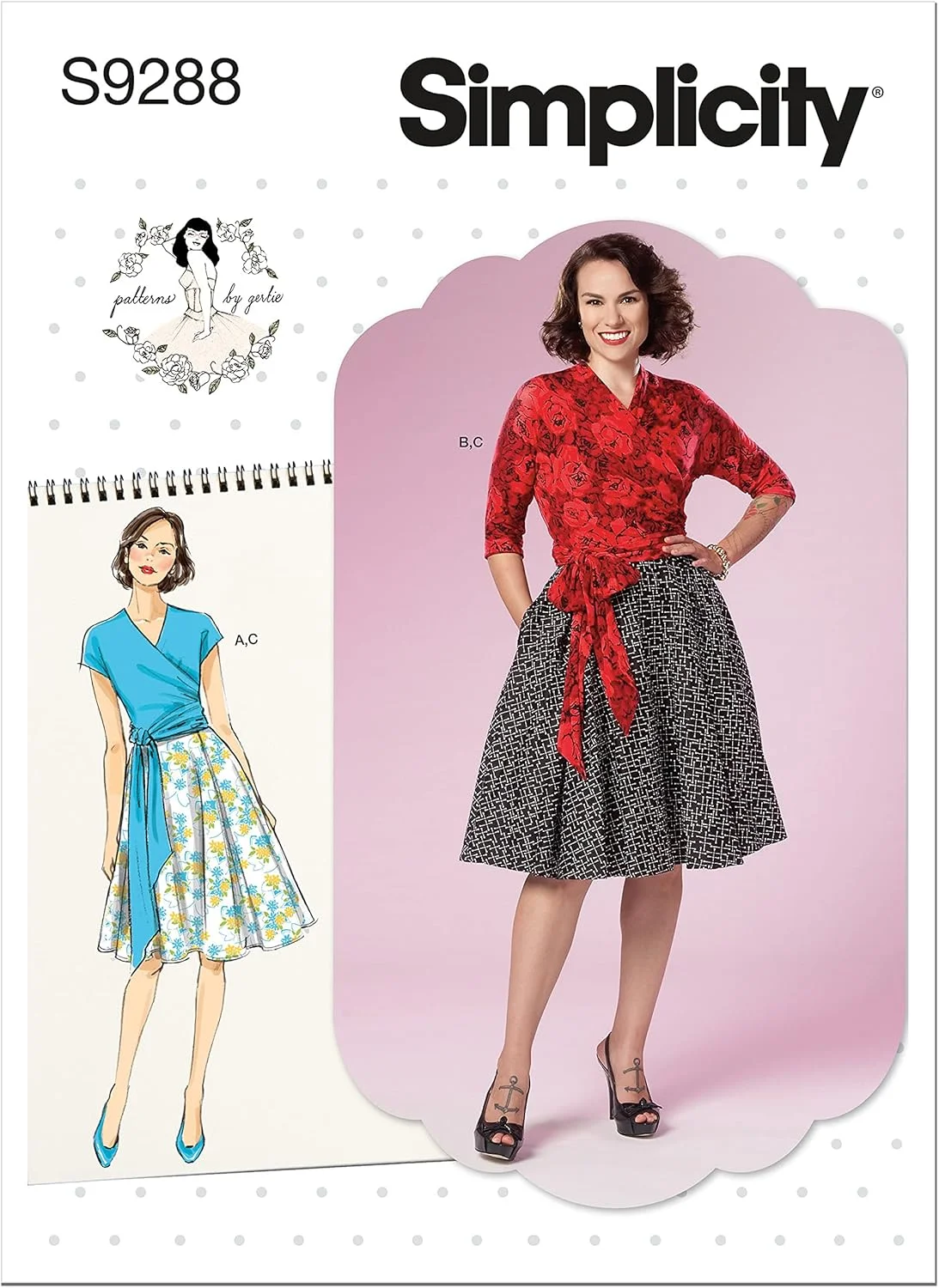 الگوی خیاطی لباس سادگی، سایز A5 (6-8-10-12-14)، سفید الگوی خیاطی لباس سادگی، سایز A5 (6-8-10-12-14)، سفید