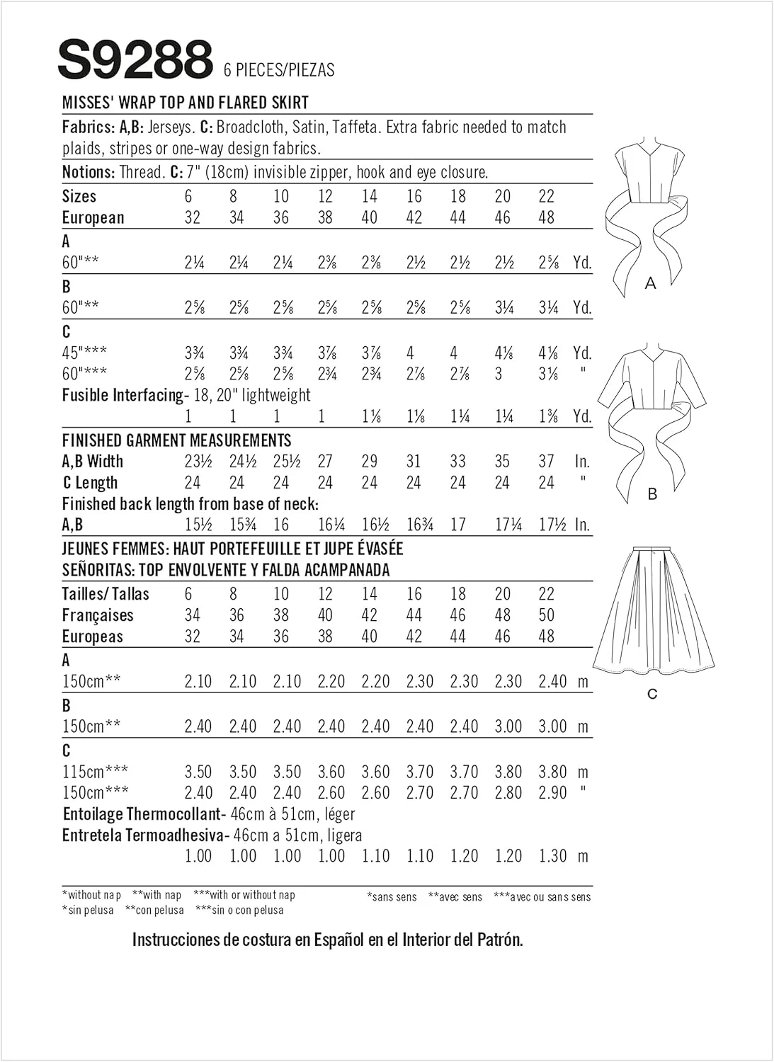 الگوی خیاطی لباس سادگی، سایز A5 (6-8-10-12-14)، سفید