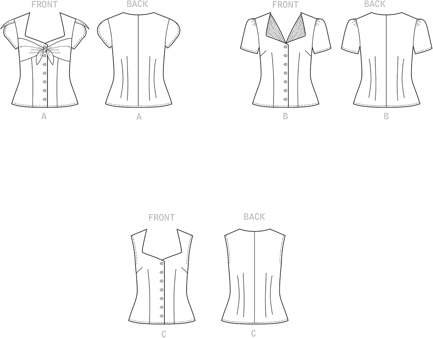 الگوی خیاطی لباس سیمپلیسیتی، سایز D5 (12-14-16-18-20)، سفید