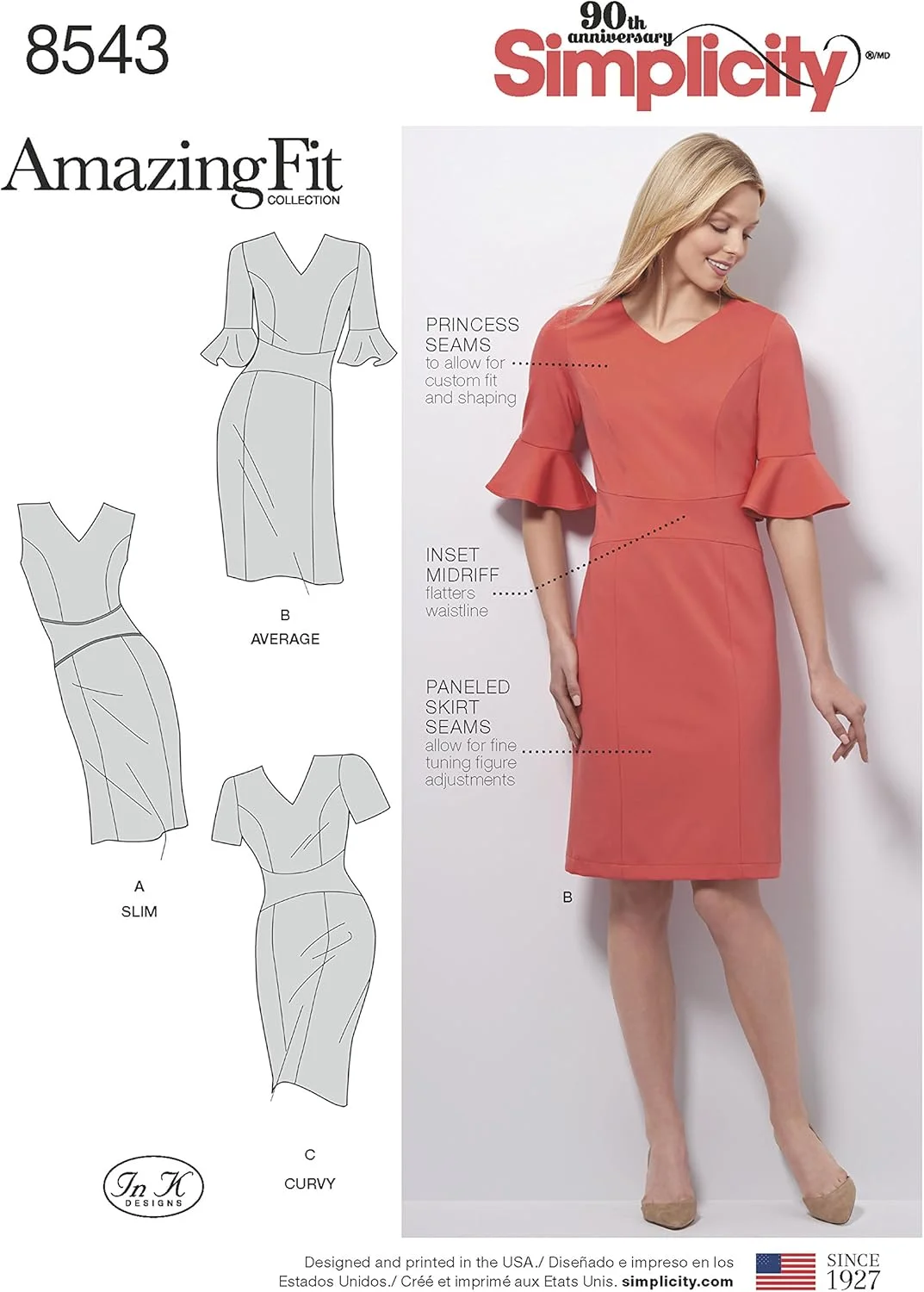 الگوهای خیاطی لباس زنانه ساده، بدون آستین، کوتاه، آستین سه ربع، سایز 10-18 الگوهای خیاطی لباس زنانه ساده، بدون آستین، کوتاه، آستین سه ربع، سایز 10-18