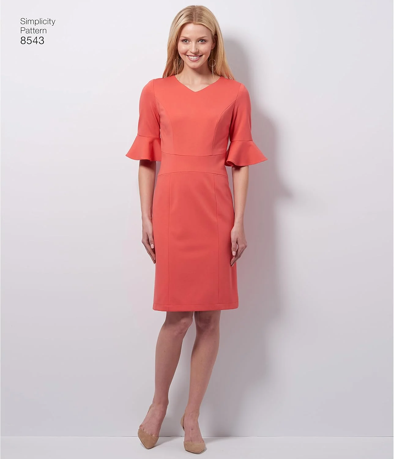 الگوهای خیاطی لباس زنانه ساده، بدون آستین، کوتاه، آستین سه ربع، سایز 10-18