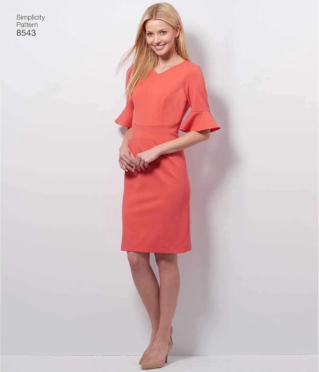 الگوهای خیاطی لباس زنانه ساده، بدون آستین، کوتاه، آستین سه ربع، سایز 10-18