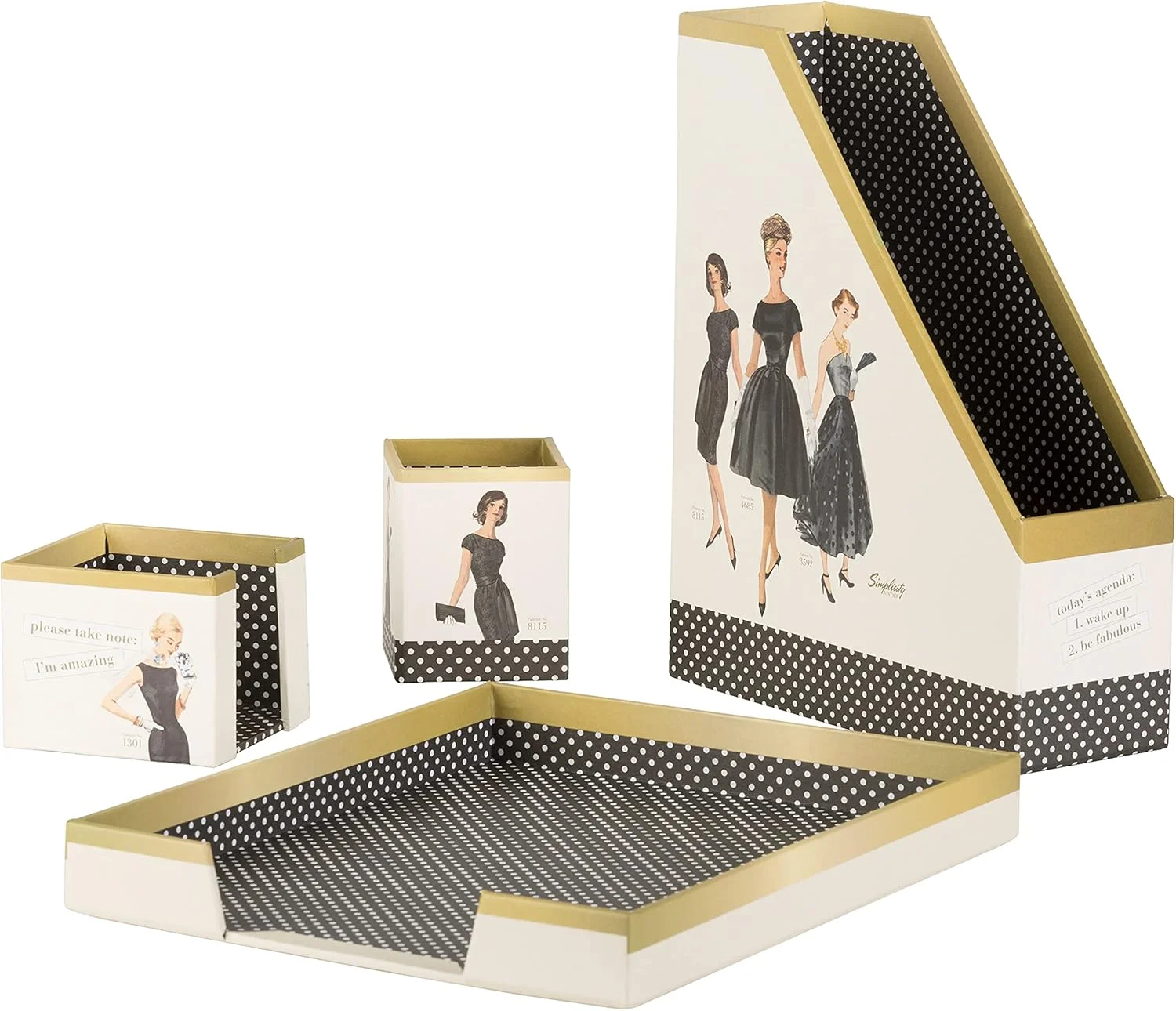 ست لوازم جانبی و نظم دهنده میز کار با طرح الگوهای خیاطی قدیمی و رترو Simplicity، سایز One Size، چند رنگ ست لوازم جانبی و نظم دهنده میز کار با طرح الگوهای خیاطی قدیمی و رترو Simplicity، سایز One Size، چند رنگ