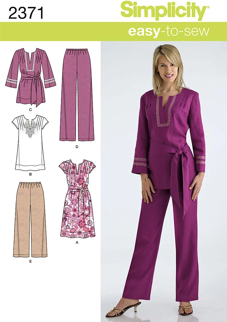 الگوی خیاطی سادگی BB 20W-28W مدل 2371 لباس ورزشی زنانه و سایز بزرگ