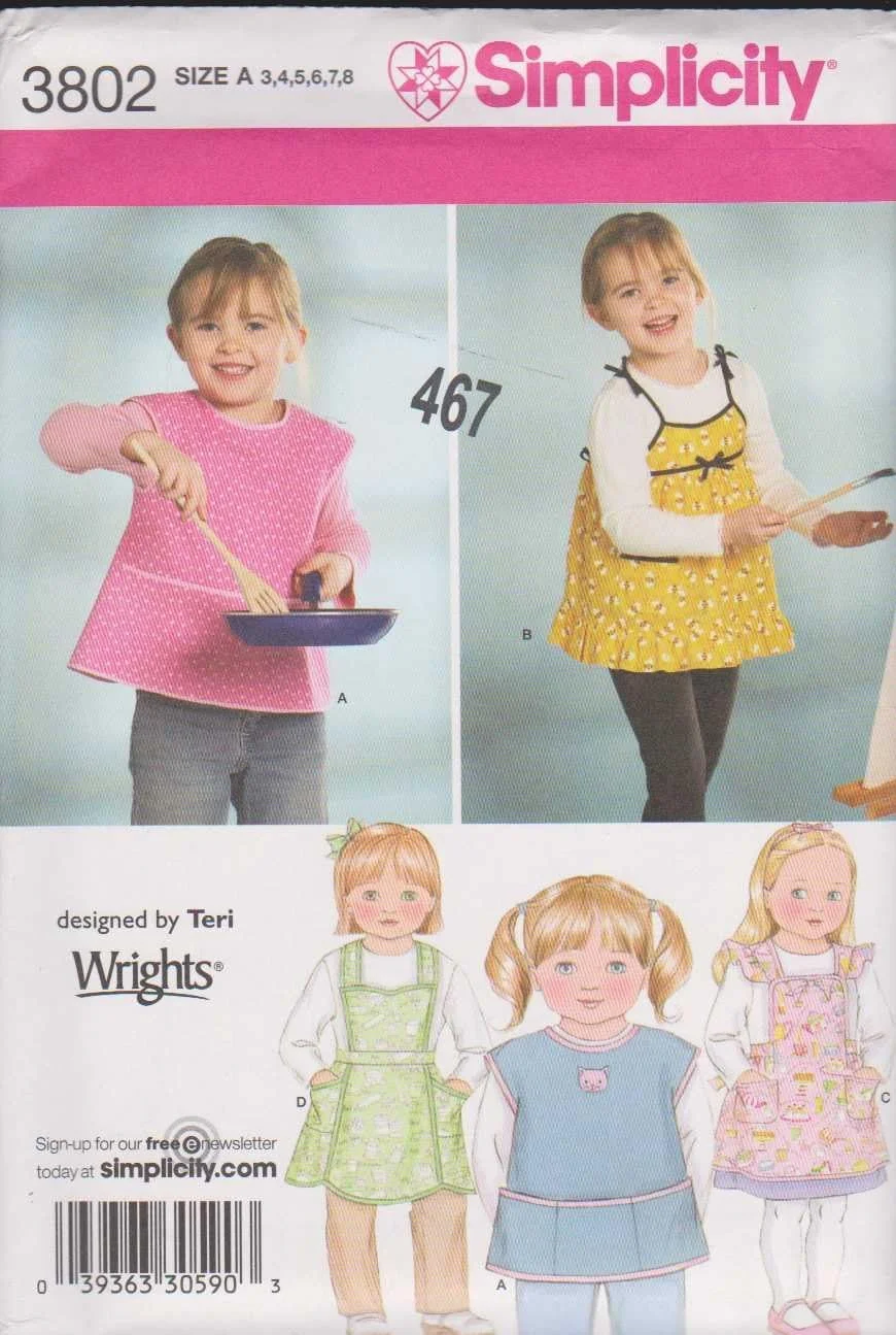 الگوی خیاطی سادگی دایمنشنز 3802 پیش بند، A (3-4-5-6-7-8) الگوی خیاطی سادگی دایمنشنز 3802 پیش بند، A (3-4-5-6-7-8)