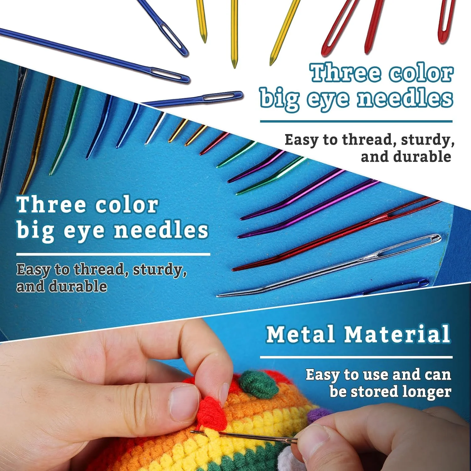 ست سوزن نخ 70 عددی، کیت سوزن رفو، کیت سوزن های ضخیم چشم بزرگ با سوزن بافتنی سر کج، سوزن های خیاطی پلاستیکی، سوزن های بافندگی، نخ رد کن، نشانگرهای بخیه برای خیاطی قلاب بافی ست سوزن نخ 70 عددی، کیت سوزن رفو، کیت سوزن های ضخیم چشم بزرگ با سوزن بافتنی سر کج، سوزن های خیاطی پلاستیکی، سوزن های بافندگی، نخ رد کن، نشانگرهای بخیه برای خیاطی قلاب بافی