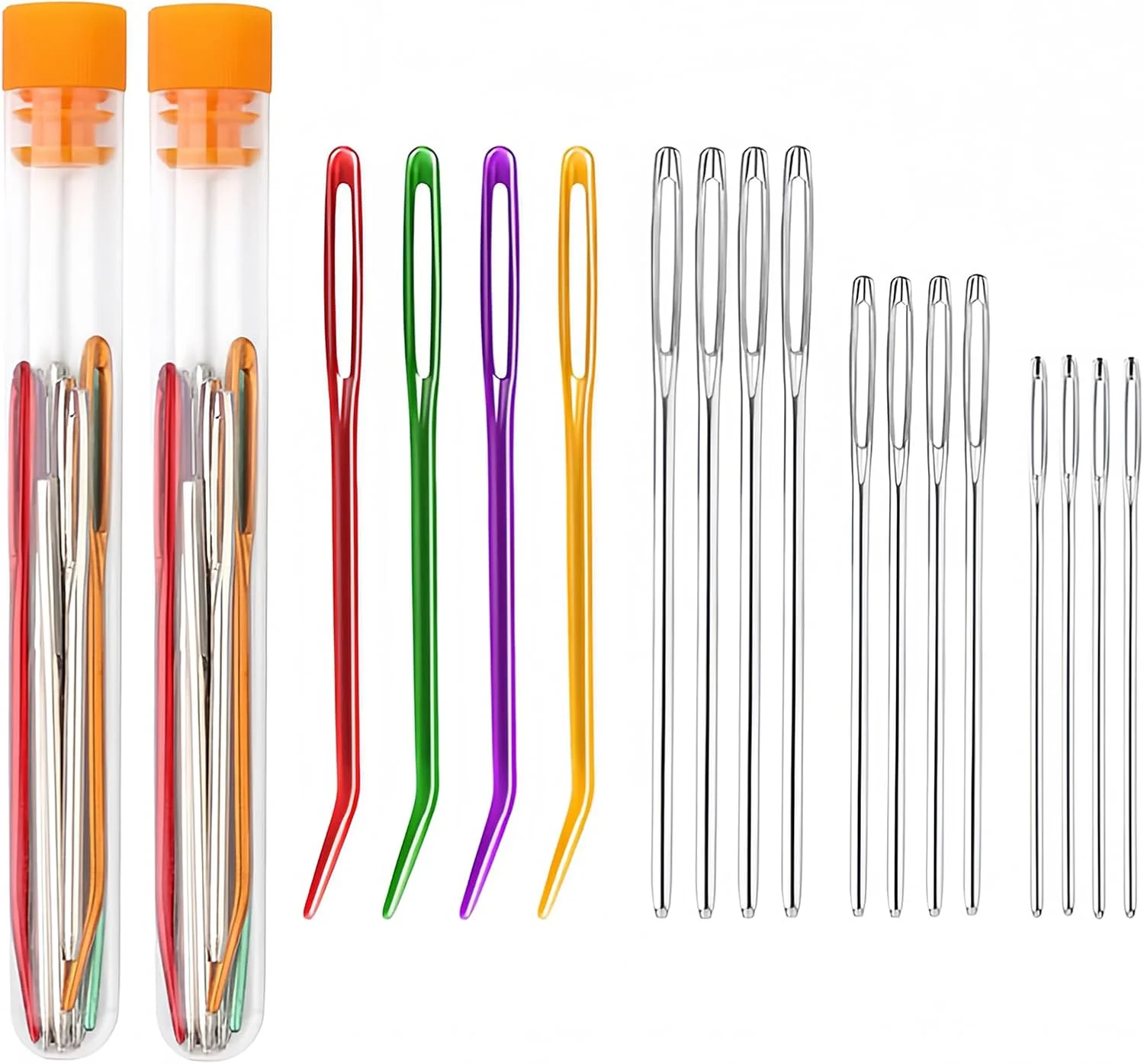 32 عدد سوزن های ضخیم بزرگ، سوزن های قلاب بافی، سوزن های رفو برای پشم، سوزن ملیله دوزی نخ، سوزن های پشمی برای دوختن بافتنی برای پروژه های قلاب بافی مهره دوزی صنایع دستی DIY