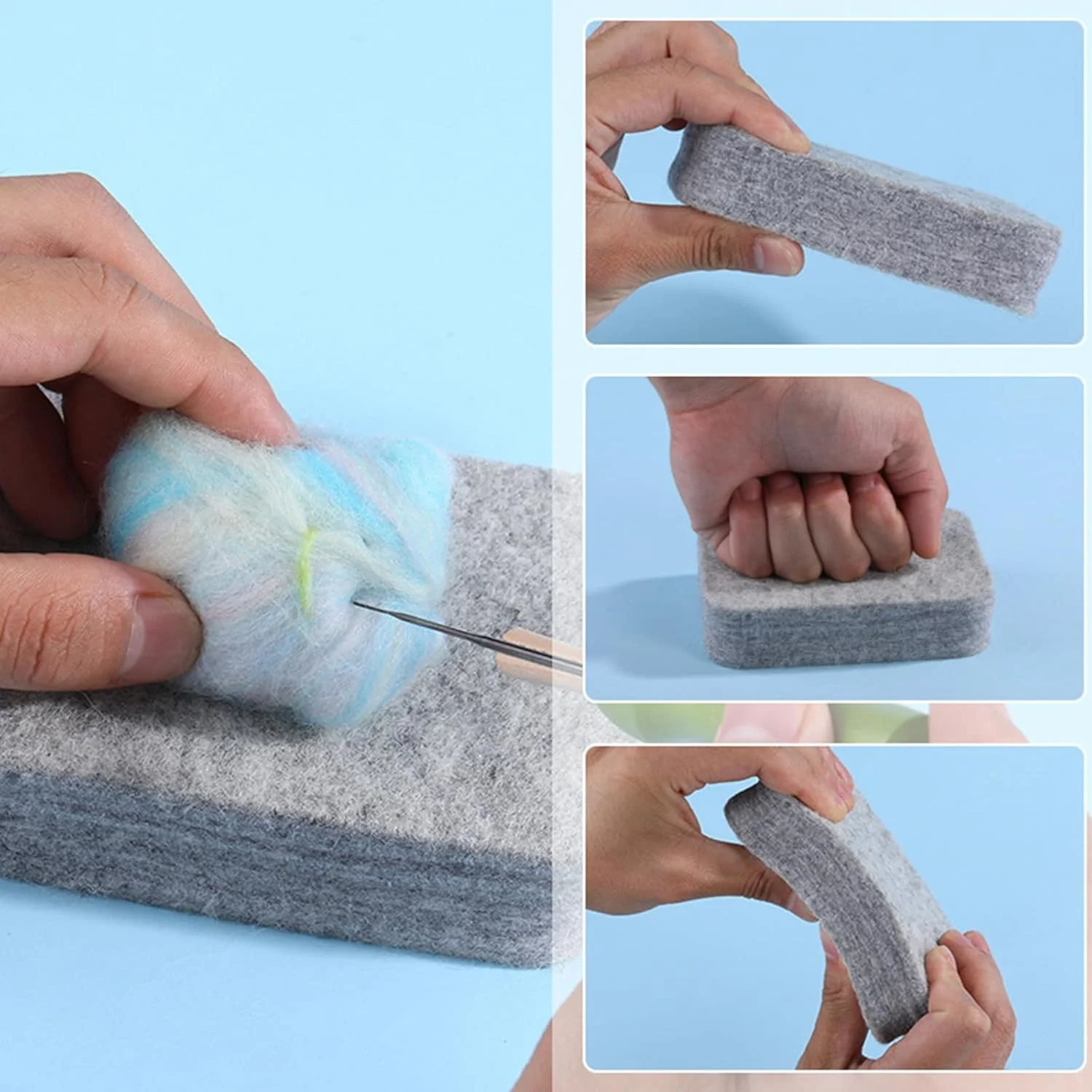 ست نمد دوزی با ابزار نمد دوزی، کیت های اولیه سوزن، لوازم برای کاردستی، ست دکوراسیون منزل، کیت های اولیه، لوازم برای کاردستی