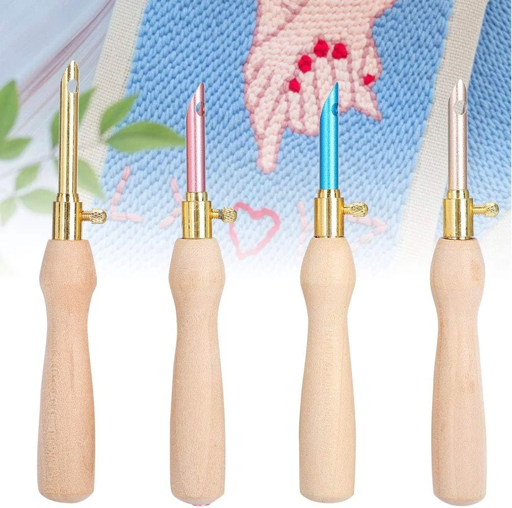 ست سوزن پانچ 4 عددی، قلم گلدوزی بافتنی، چوبی، 4 عدد قلم سوزن پانچ قابل حمل با دسته چوبی، قلم علامت گذاری پارچه ست سوزن پانچ 4 عددی، قلم گلدوزی بافتنی، چوبی، 4 عدد قلم سوزن پانچ قابل حمل با دسته چوبی، قلم علامت گذاری پارچه