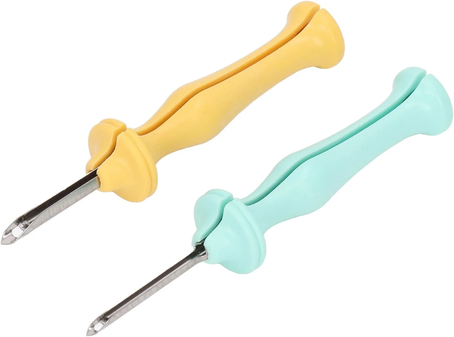 سوزن پانچ بزرگ، استفاده آسان، بهبود کارایی 5 میلی متر 3.5 میلی متر 2 عدد ابزار سوزن پانچ صرفه جویی در کار برای صنایع دستی DIY