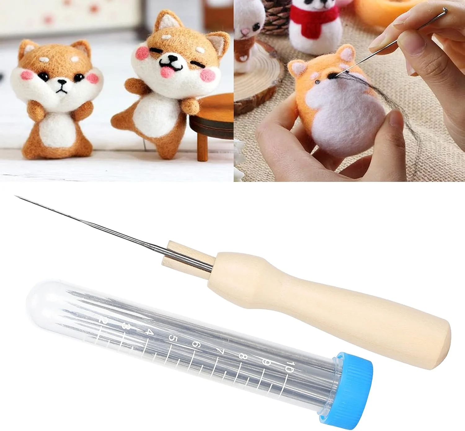 ابزار سوزن نمدی، ابزار نمد دوزی سوزنی در 3 اندازه، 18 سوزن نمد دوزی برای کاردستی اسباب بازی DIY برای مبتدیان و حرفه ای ها ابزار سوزن نمدی، ابزار نمد دوزی سوزنی در 3 اندازه، 18 سوزن نمد دوزی برای کاردستی اسباب بازی DIY برای مبتدیان و حرفه ای ها