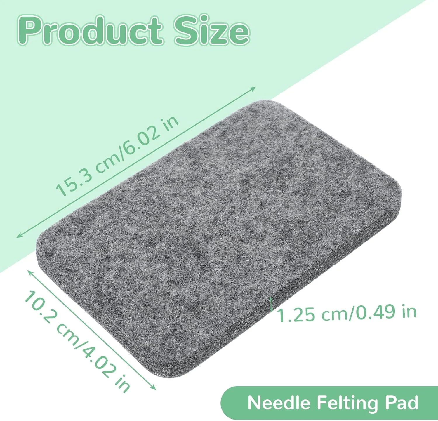 پد سوزن دوزی، پد اسفنجی خاکستری، حصیر سوزن دوزی 4 × 6 اینچی برای تمام لوازم جانبی نمد پشمی پد سوزن دوزی، پد اسفنجی خاکستری، حصیر سوزن دوزی 4 × 6 اینچی برای تمام لوازم جانبی نمد پشمی