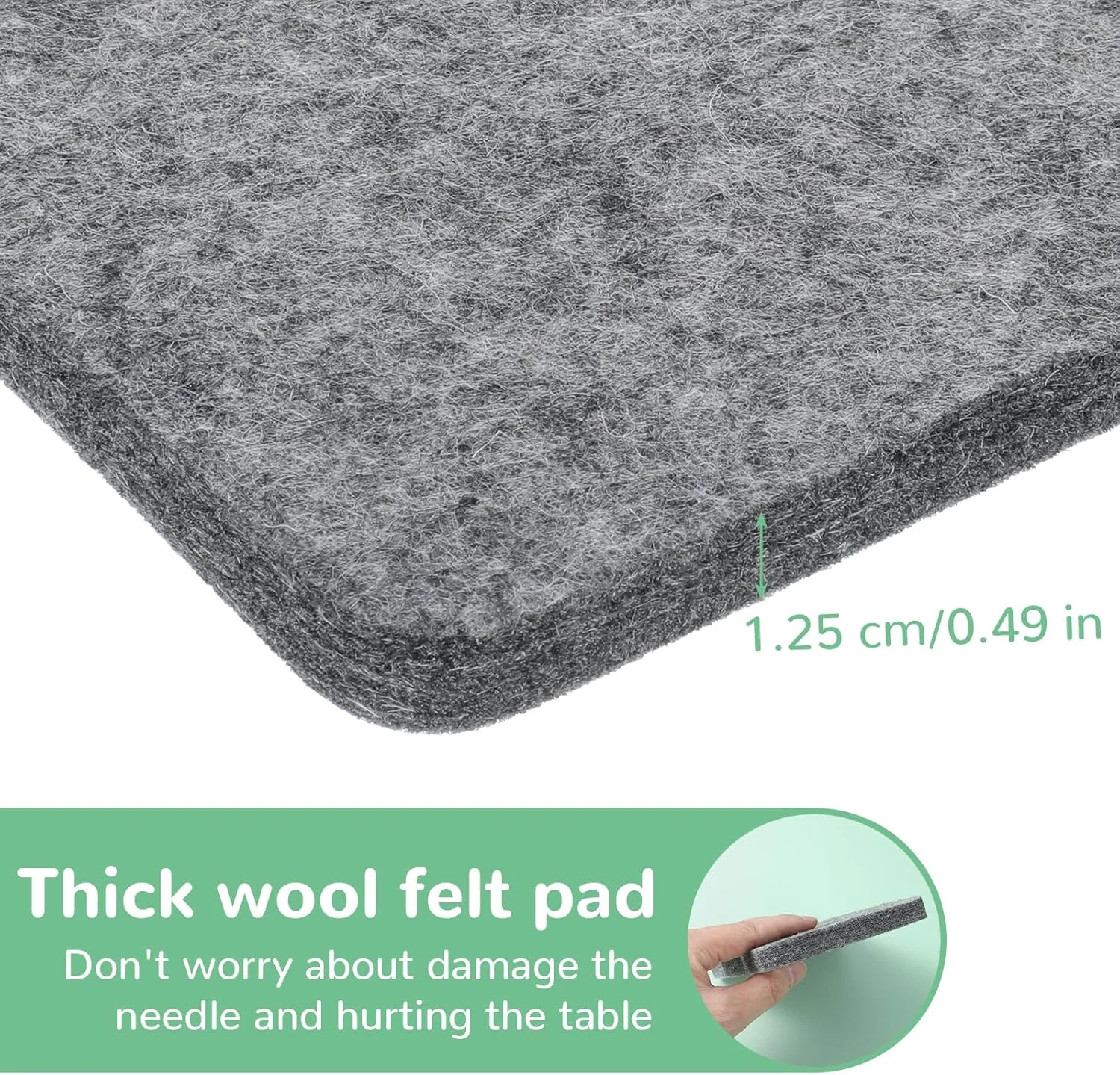 پد سوزن دوزی، پد اسفنجی خاکستری، حصیر سوزن دوزی 4 × 6 اینچی برای تمام لوازم جانبی نمد پشمی پد سوزن دوزی، پد اسفنجی خاکستری، حصیر سوزن دوزی 4 × 6 اینچی برای تمام لوازم جانبی نمد پشمی