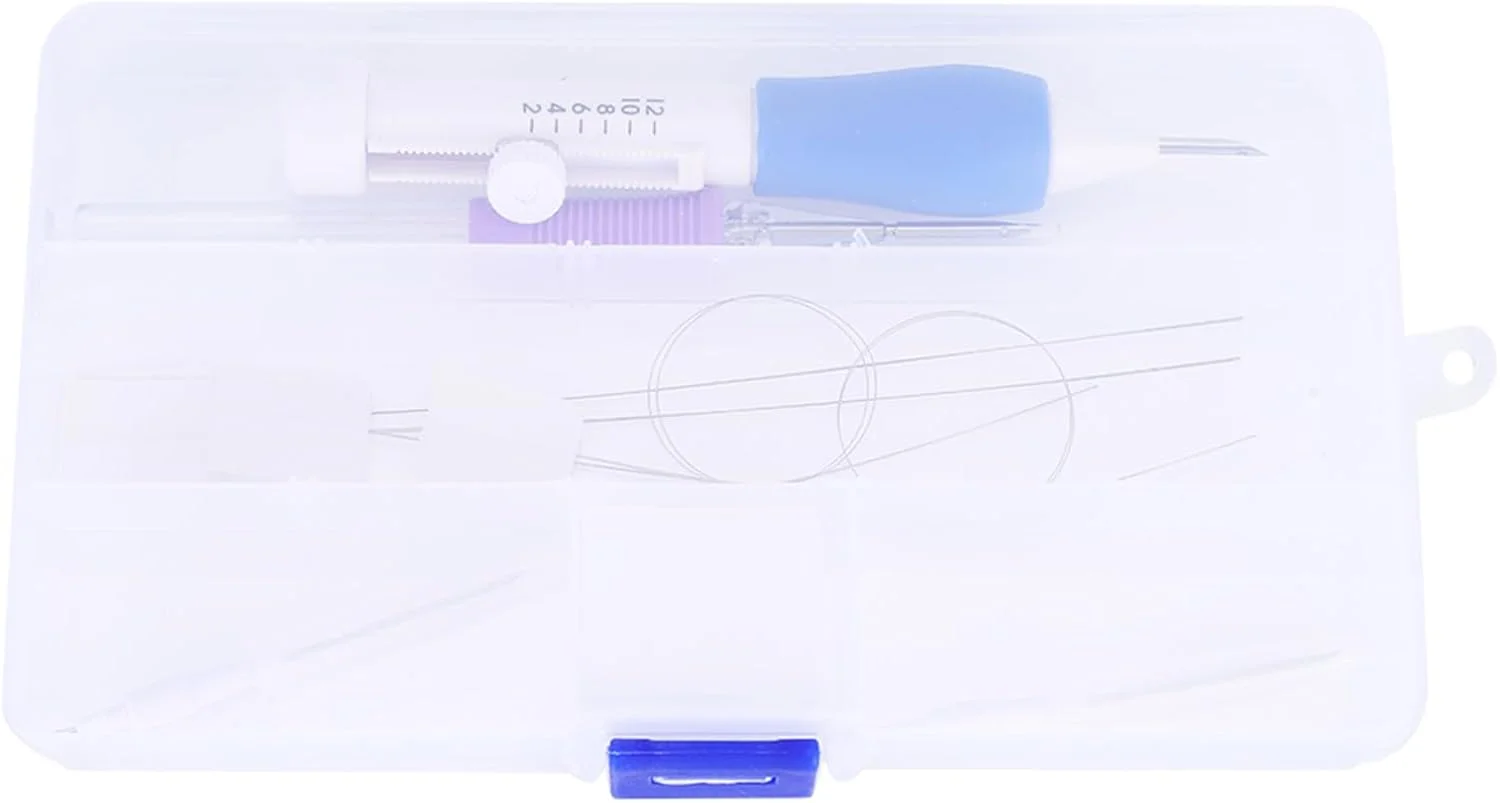 ست سوزن پانچ، کیت های گلدوزی، ابزار خیاطی برای صنایع دستی، دسته، دستگاه نخ کشی، قلم گلدوزی با جعبه ست سوزن پانچ، کیت های گلدوزی، ابزار خیاطی برای صنایع دستی، دسته، دستگاه نخ کشی، قلم گلدوزی با جعبه