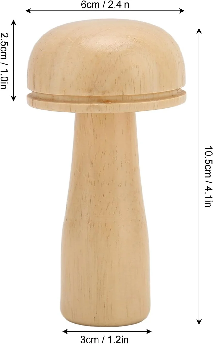 قارچ وصله چوبی NDNCZDHC، سوزن قارچ وصله برای تعمیر، کیت قارچ وصله برای پروژه های صنایع دستی گلدوزی خیاطی