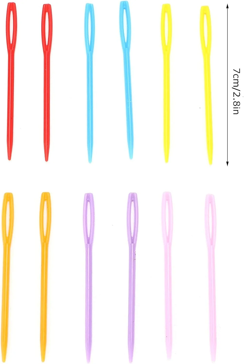 سوزن های خیاطی پلاستیکی NDNCZDHC 1000 عددی، سوزن نخ رنگارنگ 2.8 اینچی، سوزن قلاب بافی بزرگ برای صنایع دستی DIY دست ساز سوزن های خیاطی پلاستیکی NDNCZDHC 1000 عددی، سوزن نخ رنگارنگ 2.8 اینچی، سوزن قلاب بافی بزرگ برای صنایع دستی DIY دست ساز