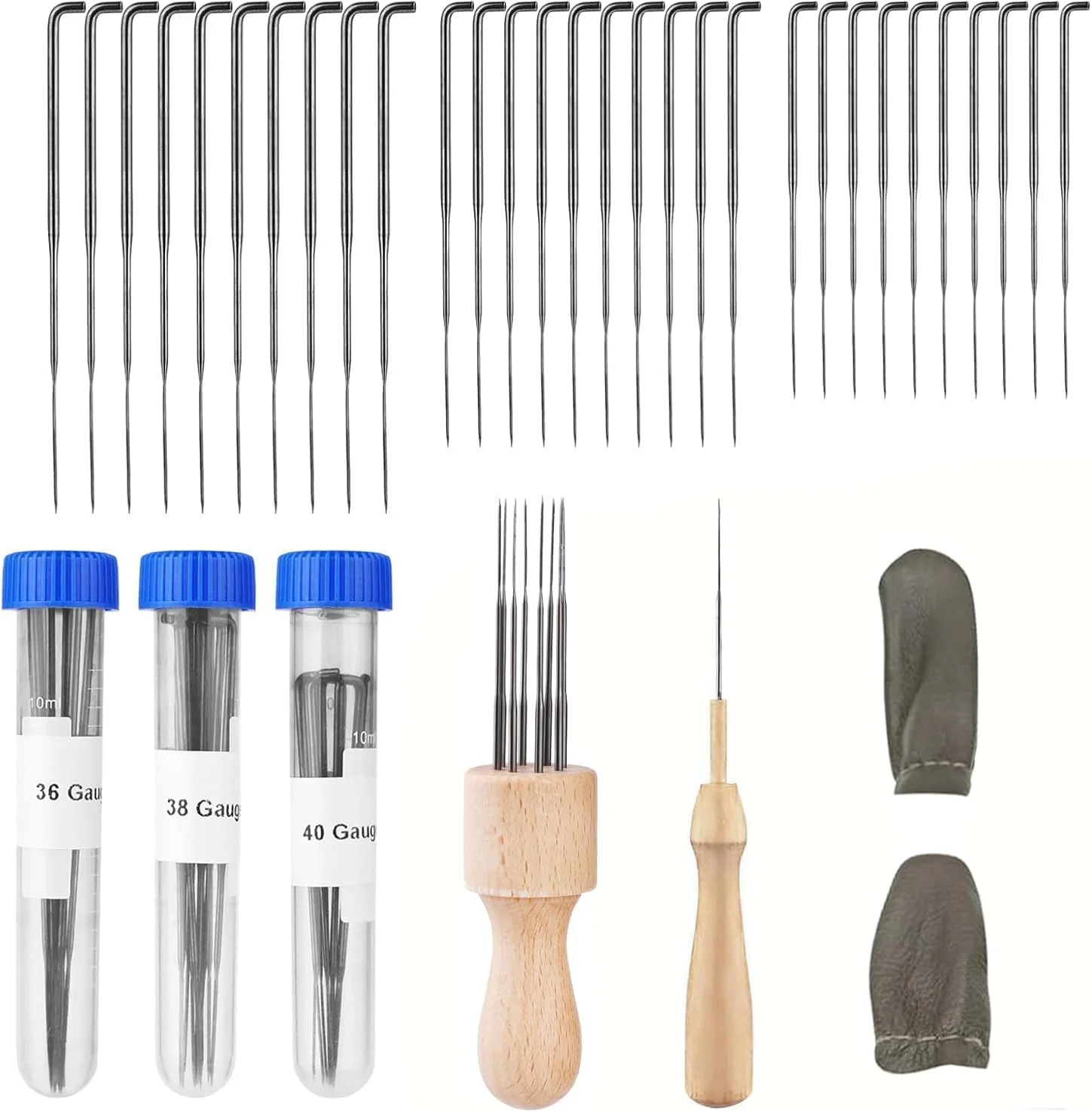 ست سوزن نمد دوزی La Nago، ابزار سوزن نمدی، ست سوزن نمدی پشمی، 20 عدد سوزن نمد دوزی و 2 عدد ابزار نمد دوزی دسته چوبی برای لوازم نمد دوزی، صنایع دستی ست سوزن نمد دوزی La Nago، ابزار سوزن نمدی، ست سوزن نمدی پشمی، 20 عدد سوزن نمد دوزی و 2 عدد ابزار نمد دوزی دسته چوبی برای لوازم نمد دوزی، صنایع دستی