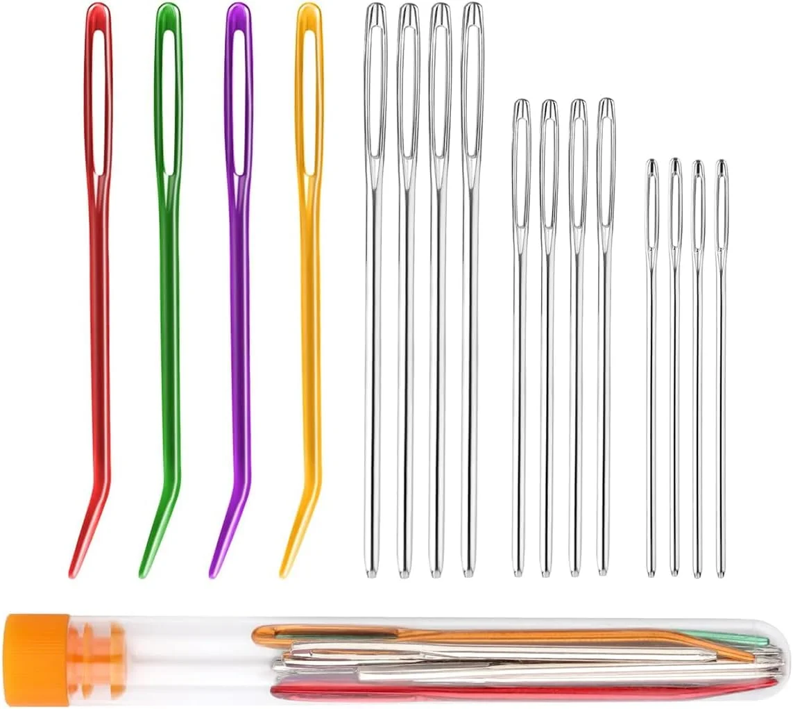 Namvo 16 عدد سوزن های ضخیم بزرگ، سوزن لحاف دوزی، سوزن های بافندگی نخ، سوزن های ملیله دوزی چشم بزرگ، سوزن لحاف دوزی چشم بزرگ، سوزن های بخیه چشم بزرگ، سوزن های خیاطی دستی Namvo 16 عدد سوزن های ضخیم بزرگ، سوزن لحاف دوزی، سوزن های بافندگی نخ، سوزن های ملیله دوزی چشم بزرگ، سوزن لحاف دوزی چشم بزرگ، سوزن های بخیه چشم بزرگ، سوزن های خیاطی دستی