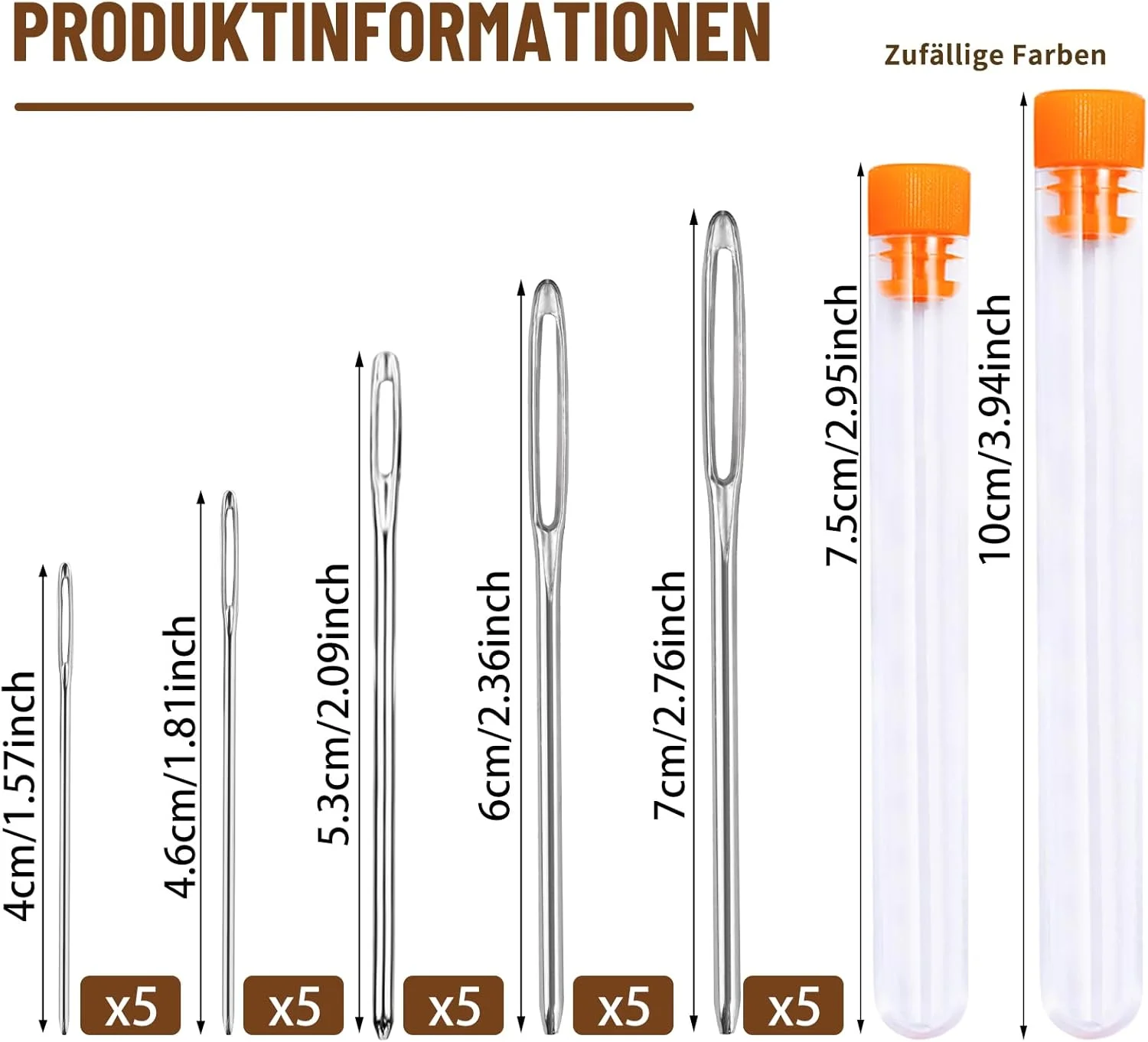 بسته 25 عددی سوزن پشمی Namner، سوزن کند با سوراخ بزرگ، سوزن چرمی، سوزن شوک، سوزن نخ، سوزن بافتنی، سوزن خیاطی بزرگ برای خیاطی دستی، صنایع دستی چرمی