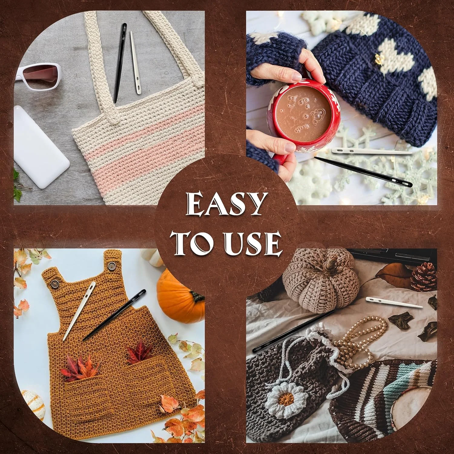 ست ساوینا شامل 2 سوزن نالبندینگ استخوانی و شاخی با دو سوراخ بزرگ. ابزار اتصال دست ساز، سوزن های بافندگی/بافتنی/دوخت چند منظوره برای کارهای دستی ست ساوینا شامل 2 سوزن نالبندینگ استخوانی و شاخی با دو سوراخ بزرگ. ابزار اتصال دست ساز، سوزن های بافندگی/بافتنی/دوخت چند منظوره برای کارهای دستی