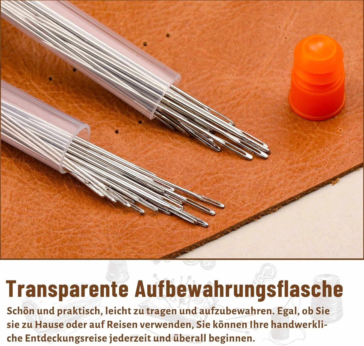 بسته 25 عددی سوزن پشمی Namner، سوزن کند با سوراخ بزرگ، سوزن چرمی، سوزن شوک، سوزن نخ، سوزن بافتنی، سوزن خیاطی بزرگ برای خیاطی دستی، صنایع دستی چرمی