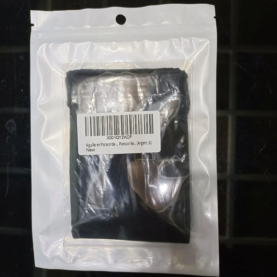 La Nago بسته 5 عددی سوزن بند پاراکورد استیل ضد زنگ نقره ای، فیدهای پاراکورد، مجموعه بافت و اتصال برای دستبندهای پاراکورد صنایع دستی DIY La Nago بسته 5 عددی سوزن بند پاراکورد استیل ضد زنگ نقره ای، فیدهای پاراکورد، مجموعه بافت و اتصال برای دستبندهای پاراکورد صنایع دستی DIY
