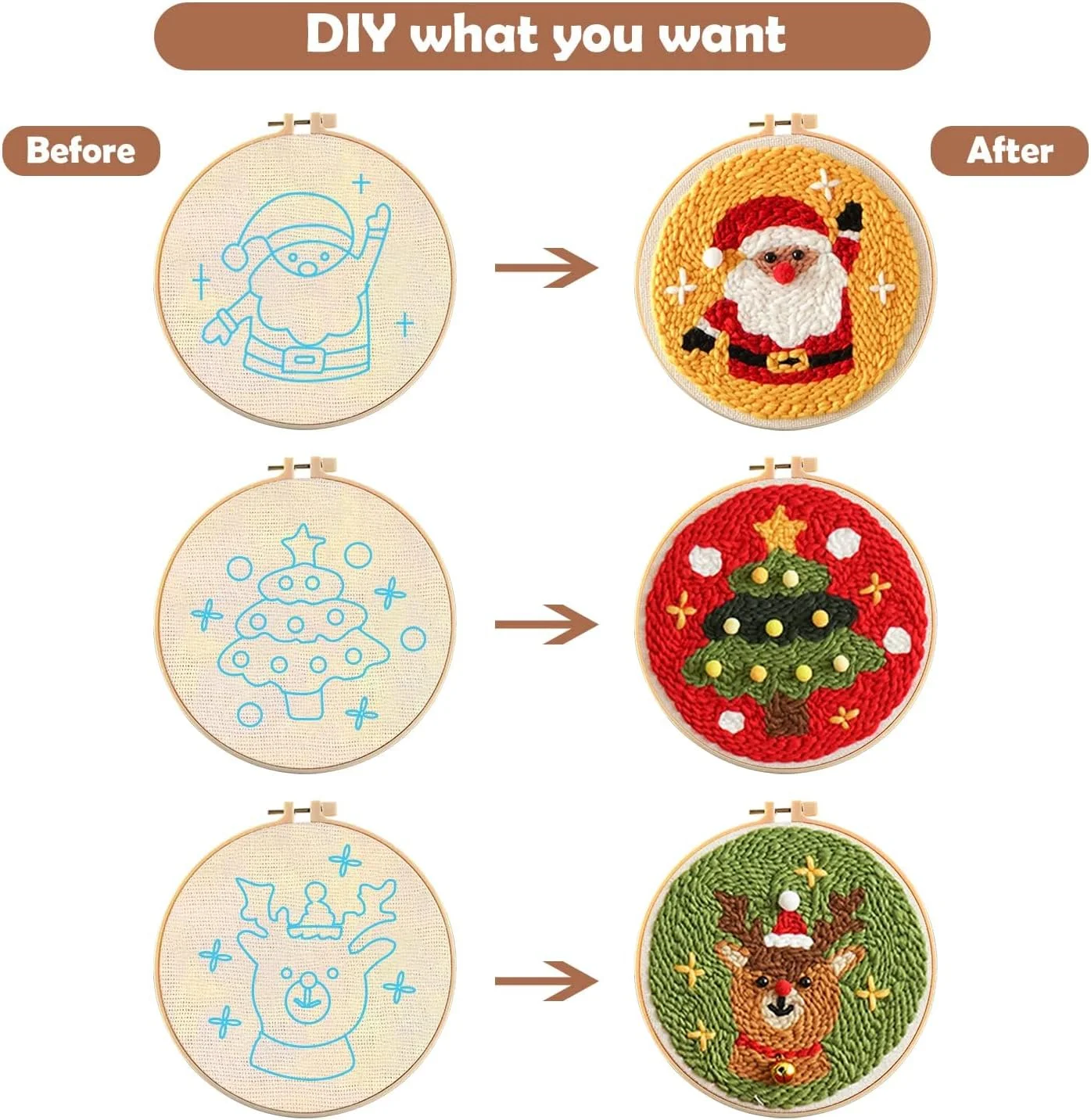 ست سوزن پانچ 21 تکه MSDADA، ابزار سوزن پانچ قابل تنظیم، ست قلم گلدوزی دسته چوبی، حلقه ها، پارچه سوزن پانچ، ست سوزن پانچ برای مبتدیان بزرگسال، دکوراسیون و هدایای عالی (آبی) ست سوزن پانچ 21 تکه MSDADA، ابزار سوزن پانچ قابل تنظیم، ست قلم گلدوزی دسته چوبی، حلقه ها، پارچه سوزن پانچ، ست سوزن پانچ برای مبتدیان بزرگسال، دکوراسیون و هدایای عالی (آبی)