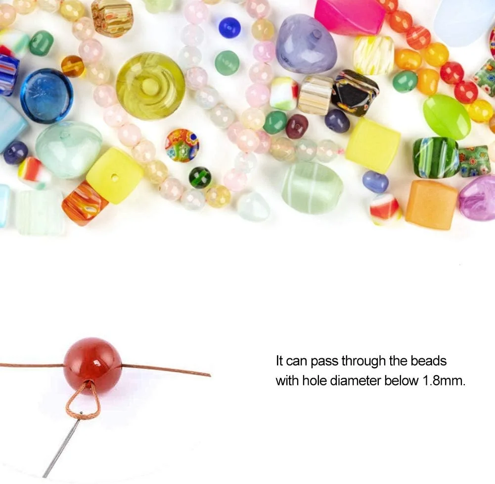 سوزن نخ کشی Mxtech، ابزار مهره زنی، سوزن های مهره زنی، قلاب بافی سوزنی، ابزار قلاب تی، قلاب بافی مهره ای برای ساخت جواهرات، مناسب برای مهره هایی با قطر سوراخ کمتر از 1.8 میلی متر