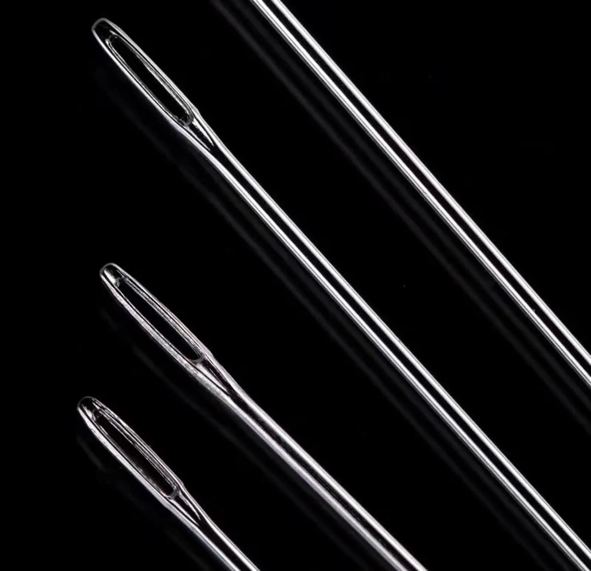 سوزن بلند روکش دوزی حرفه ای MJMP 4 اینچی با سوراخ بزرگ، نخ کردن آسان، مناسب برای بافت مبلمان، چرم دوزی دستی (4 اینچ)