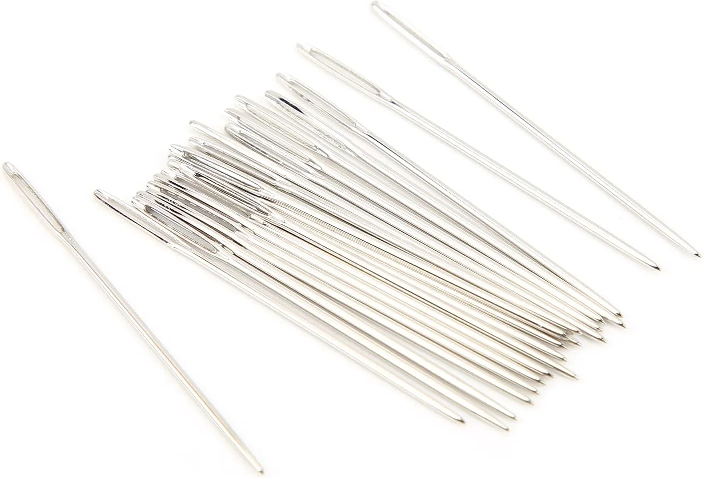 سوزن های بافندگی مییا، سوزن های دستی استیل ضد زنگ، محکم برای مصارف خانگی (شماره 22)