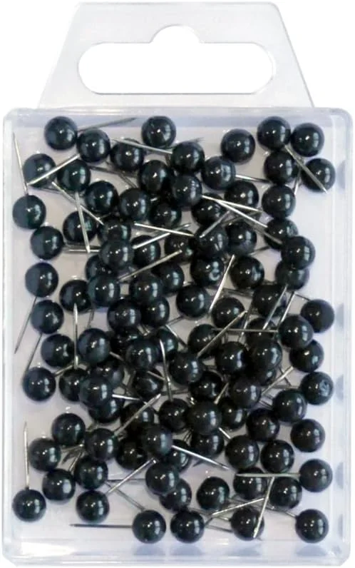 سوزن علامت گذاری Wedo 56100 (سوزن های سر گرد، طول سوزن 16 میلی متر، قطر سر 6 میلی متر) 100 عدد مشکی سوزن علامت گذاری Wedo 56100 (سوزن های سر گرد، طول سوزن 16 میلی متر، قطر سر 6 میلی متر) 100 عدد مشکی