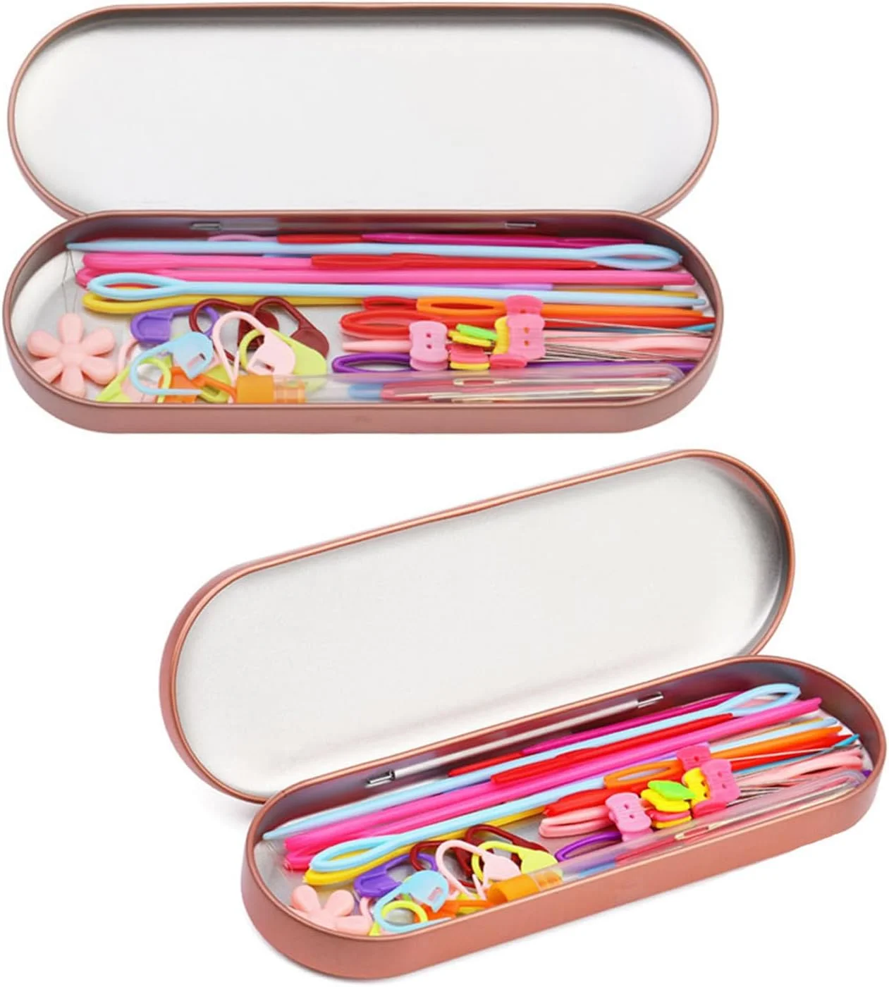 مجموعه سوزن بافندگی چشم بزرگ MARSTARKAVY شامل 118 قطعه، سوزن نخ، سوزن پشمی، سوزن نوک خمیده، سوزن ملیله دوزی، سنجاق خیاطی، نشانگر بخیه به همراه جعبه مجموعه سوزن بافندگی چشم بزرگ MARSTARKAVY شامل 118 قطعه، سوزن نخ، سوزن پشمی، سوزن نوک خمیده، سوزن ملیله دوزی، سنجاق خیاطی، نشانگر بخیه به همراه جعبه