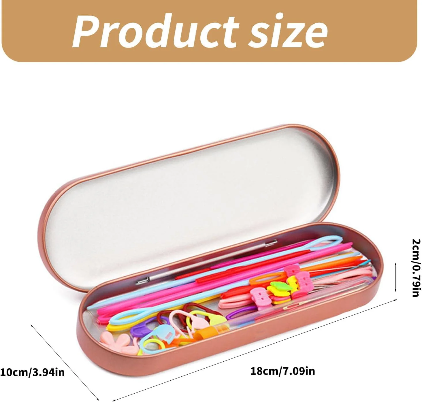 مجموعه سوزن بافندگی چشم بزرگ MARSTARKAVY شامل 118 قطعه، سوزن نخ، سوزن پشمی، سوزن نوک خمیده، سوزن ملیله دوزی، سنجاق خیاطی، نشانگر بخیه به همراه جعبه