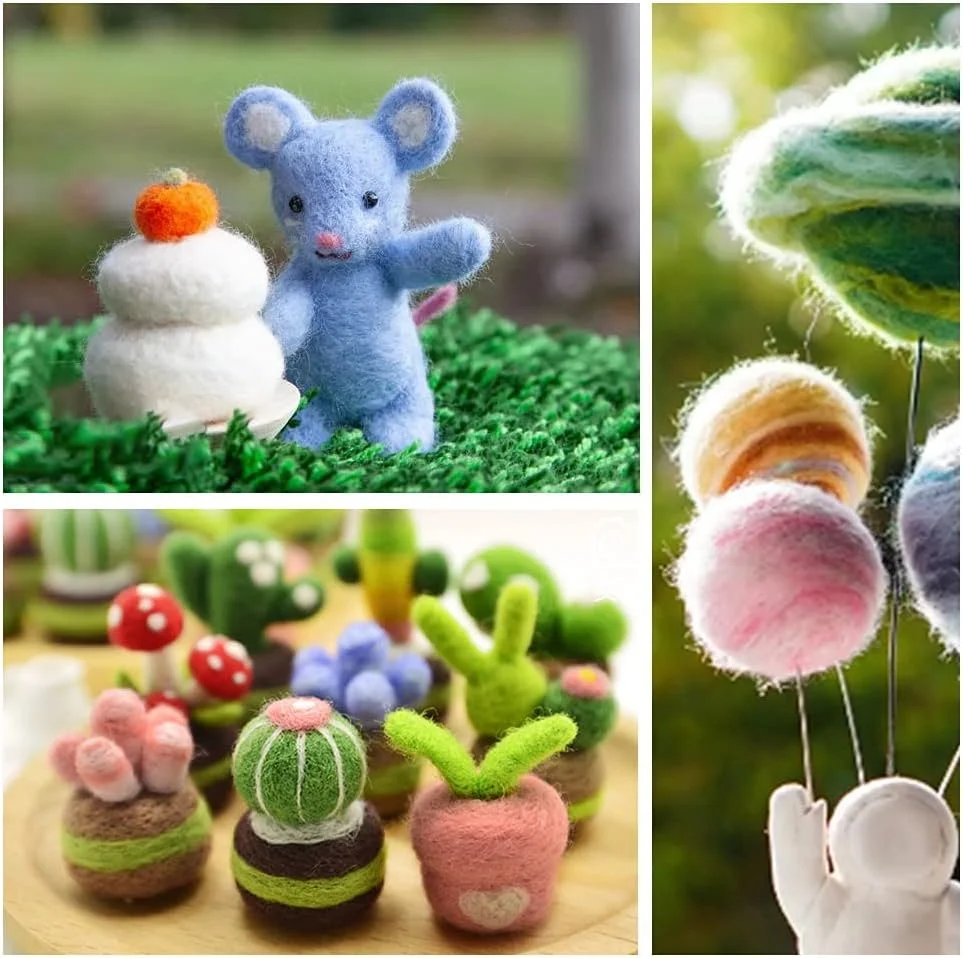 ست ابزار سوزن نمد دوزی MAKINGTEC، لوازم نمد دوزی کیت نمد دوزی با 90 عدد سوزن نمد دوزی، 3 عدد بطری سوزن، 2 عدد قلم نمد دوزی برای مبتدیان