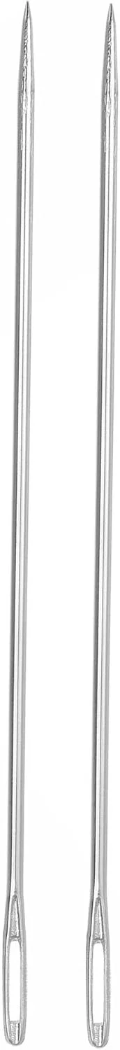 سوزن های خیاطی مستقیم بلند استیل ضد زنگ 10 سانتی متری MACHSWON، سوزن های مهره دوزی گلدوزی چشم بزرگ برای نخ کاردستی DIY، 20 عدد