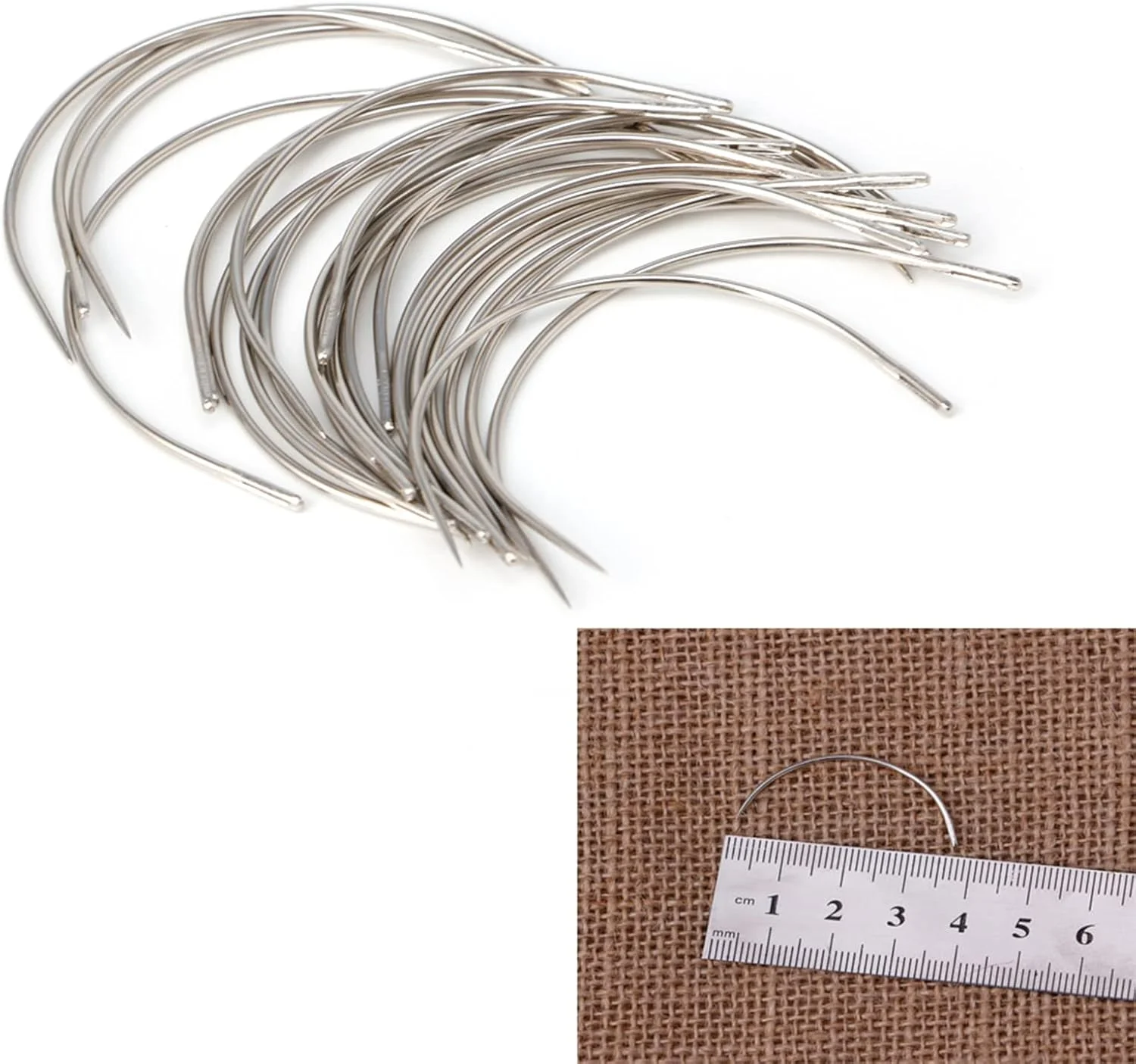 سوزن خیاطی دستی چشم بزرگ Lodoot Shuangyan، سوزن خمیده سوراخ بزرگ - 2 اینچ 25 عدد در ست، سوزن خیاطی دستی تشک خمیده برای اثاثه یا لوازم داخلی منزل سوزن خیاطی دستی چشم بزرگ Lodoot Shuangyan، سوزن خمیده سوراخ بزرگ - 2 اینچ 25 عدد در ست، سوزن خیاطی دستی تشک خمیده برای اثاثه یا لوازم داخلی منزل