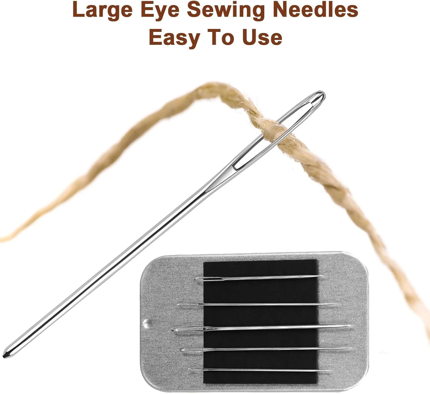 مجموعه سوزن خیاطی 40 عددی Litoott، چشم بزرگ برای خیاطی دستی با سوزن نخ کن و بالشتک سوزن مغناطیسی، 4 سایز سوزن استیل ضد زنگ، سوزن نخ گلدوزی برای گلدوزی، پروژه های صنایع دستی و DIY مجموعه سوزن خیاطی 40 عددی Litoott، چشم بزرگ برای خیاطی دستی با سوزن نخ کن و بالشتک سوزن مغناطیسی، 4 سایز سوزن استیل ضد زنگ، سوزن نخ گلدوزی برای گلدوزی، پروژه های صنایع دستی و DIY
