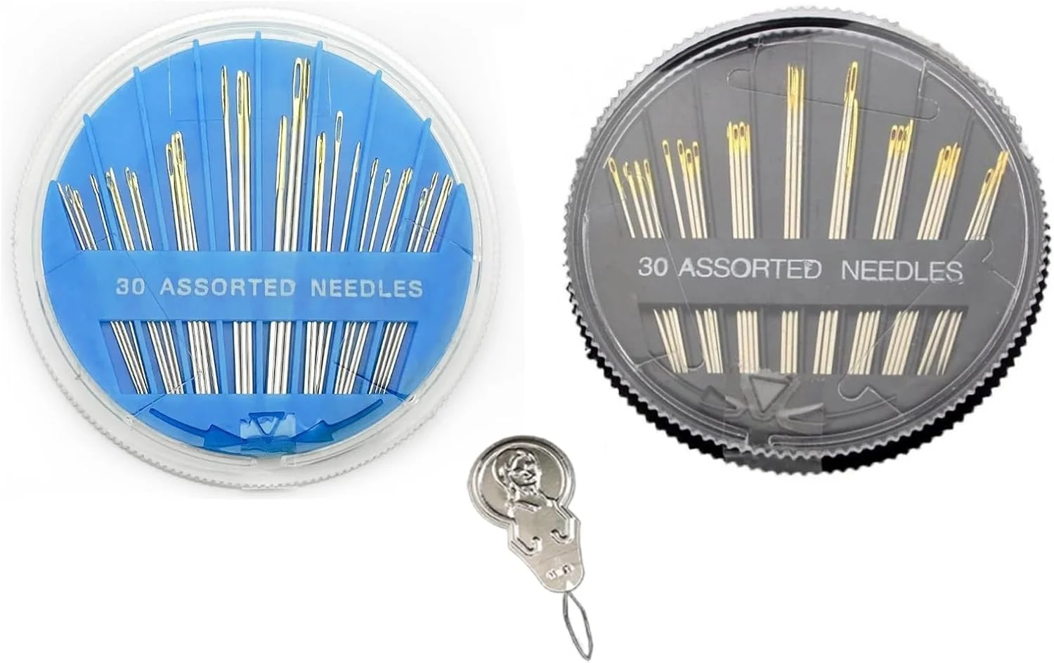 لیانرایزس 60 عدد سوزن خیاطی دستی به همراه جعبه سوزن و 1 عدد سوزن نخ کن