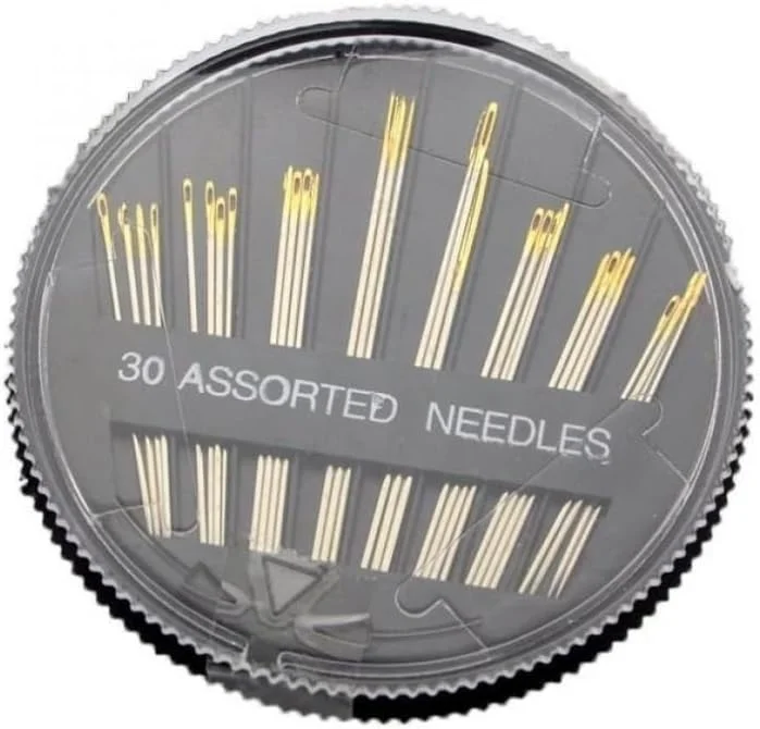 لیانرایزس 60 عدد سوزن خیاطی دستی به همراه جعبه سوزن و 1 عدد سوزن نخ کن