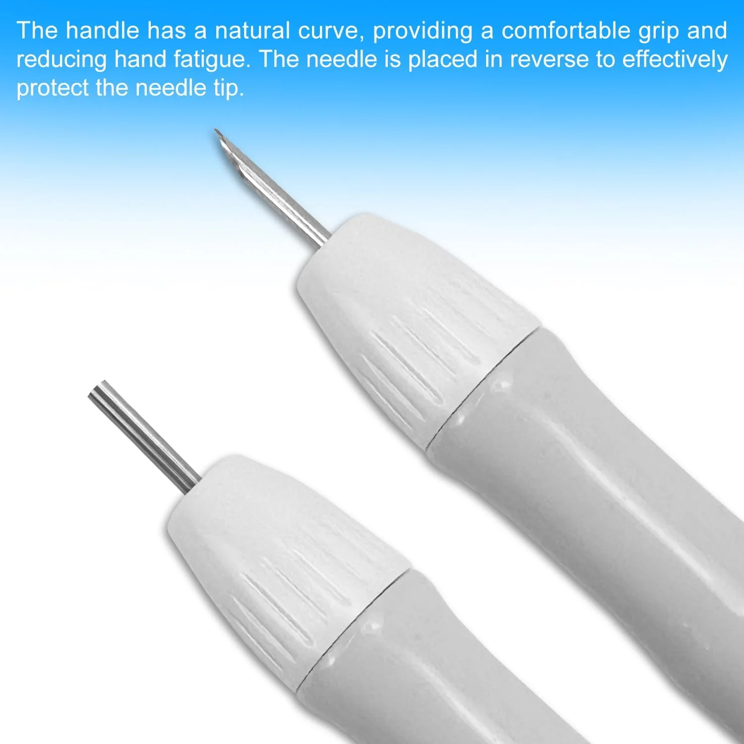 مجموعه سوزن پانچ دسته دار 15 تکه Lechengjia، کیت سوزن پانچ، مجموعه سوزن پانچ، سوزن پانچ، مجموعه ابزار سوزن پانچ گلدوزی 1.2/1.5/2/2.5/3.5/5 میلی متر سوزن پانچ برای خیاطی DIY