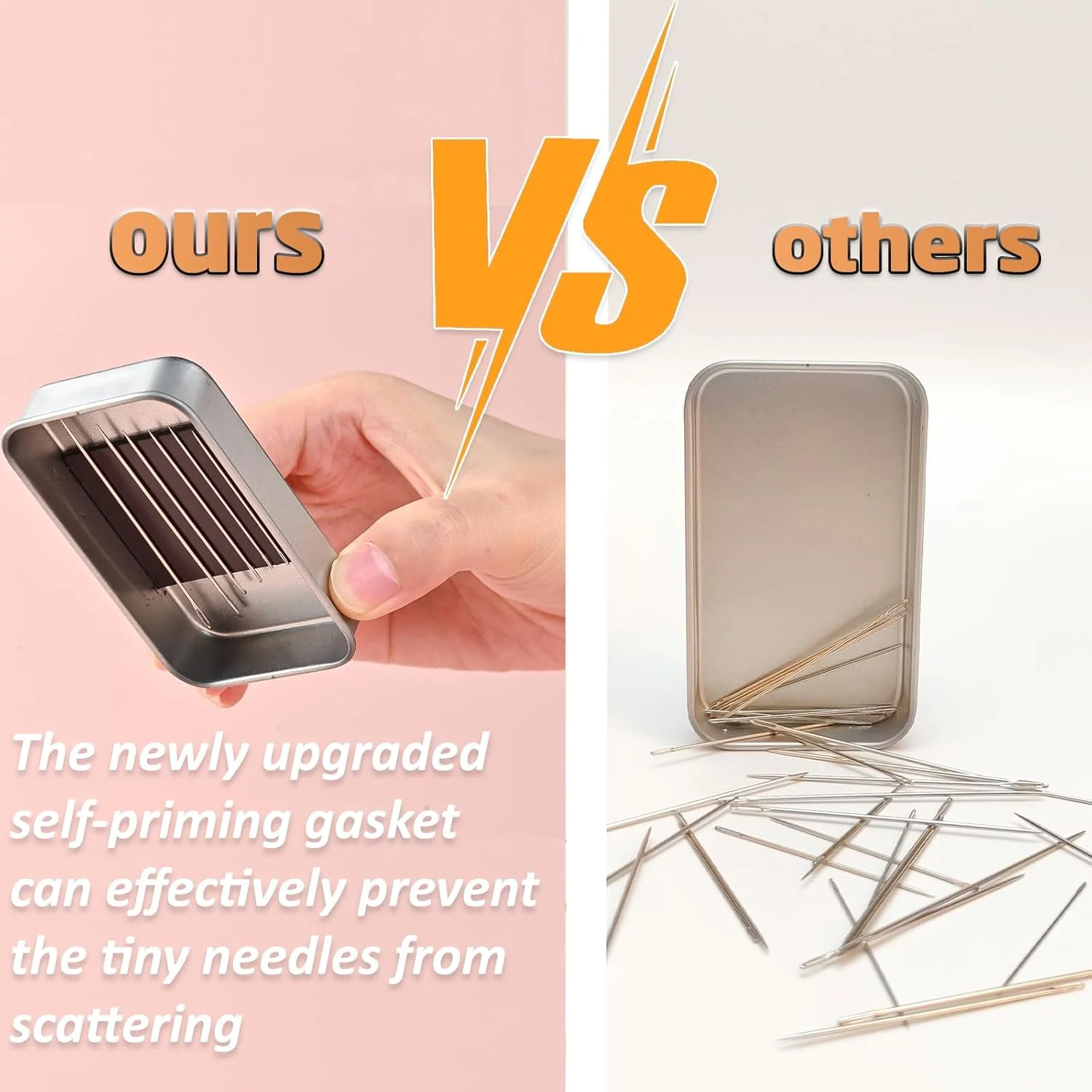 ست سوزن خیاطی 40 عددی L'EclatDina، چشم بزرگ برای خیاطی دستی، 7 سایز فولاد ضد زنگ، همراه با نخکش و بالشتک سوزن مغناطیسی، برای گلدوزی و صنایع دستی ست سوزن خیاطی 40 عددی L'EclatDina، چشم بزرگ برای خیاطی دستی، 7 سایز فولاد ضد زنگ، همراه با نخکش و بالشتک سوزن مغناطیسی، برای گلدوزی و صنایع دستی