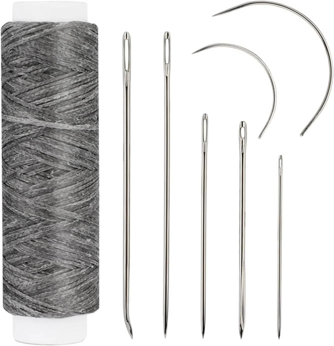 مجموعه 10 عددی سوزن های چرمی دوزی به همراه نخ موم زده، سوزن های منحنی و سوزن های روکش دوزی برای پروژه های تعمیر پارچه برزنتی و صنایع دستی مجموعه 10 عددی سوزن های چرمی دوزی به همراه نخ موم زده، سوزن های منحنی و سوزن های روکش دوزی برای پروژه های تعمیر پارچه برزنتی و صنایع دستی