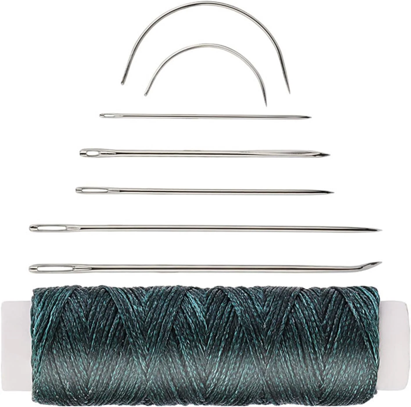 ست سوزن چرمی دوزی 10 عددی، شامل سوزن روکش، سوزن خمیده، سوزن گلدوزی، سوزن چرمی دوزی دستی برای صنایع دستی